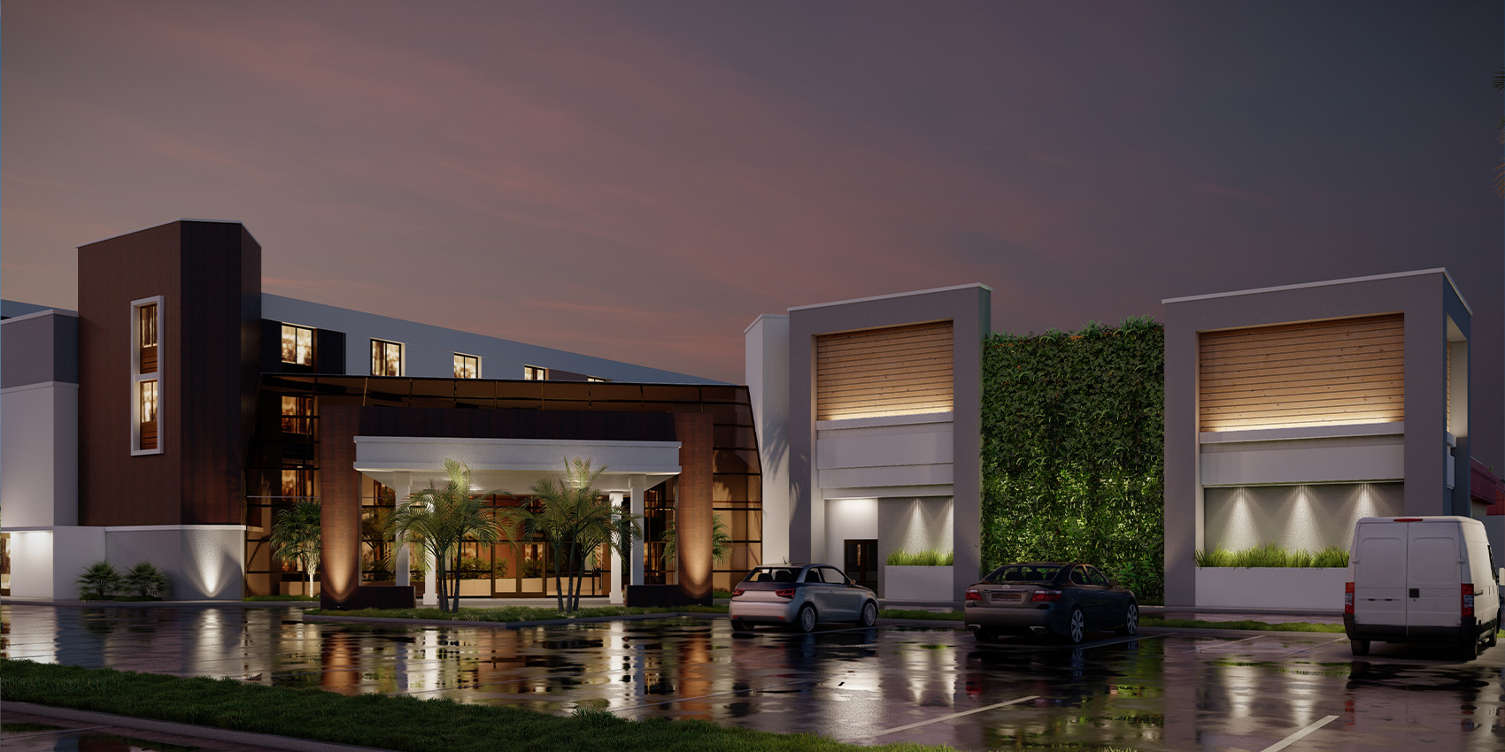 Palm Bay Night View